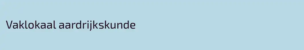 Vaklokaal aardrijkskunde